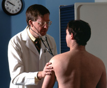 doctor examining a patient doctor examining a patient