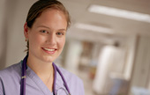 Female nurse in hospital