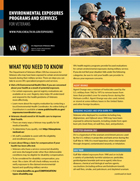 Environmental Health Registry Programs for Veterans