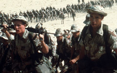 Marines crossing the desert