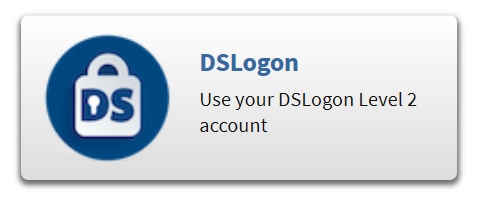 Screenshot of DSLogon Button