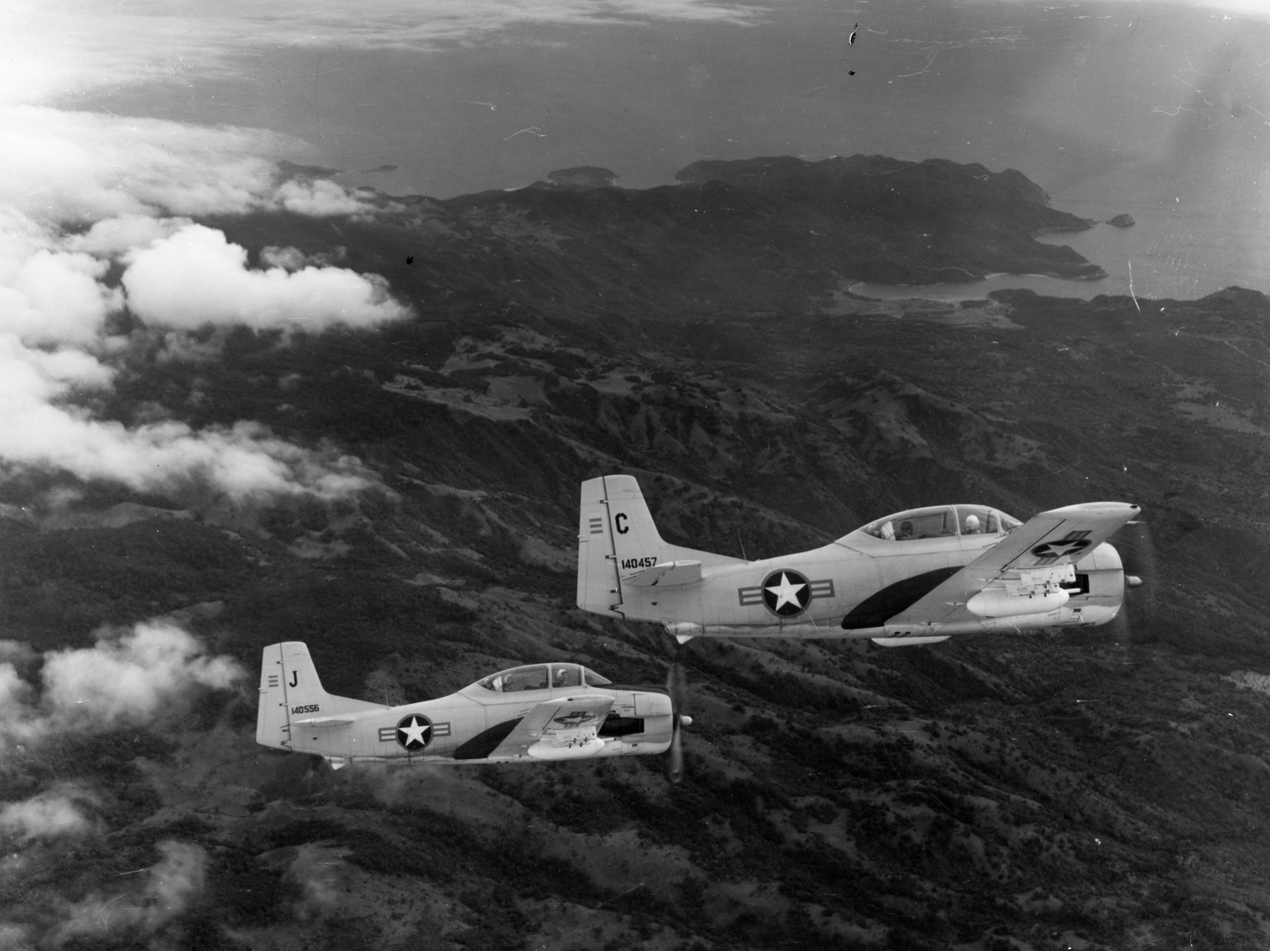 U.S. Air Force South Vietnamese counterinsurgency training flight, 1962.