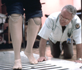 Medical professional studies movement of prosthetic legs Medical professional studies movement of prosthetic legs